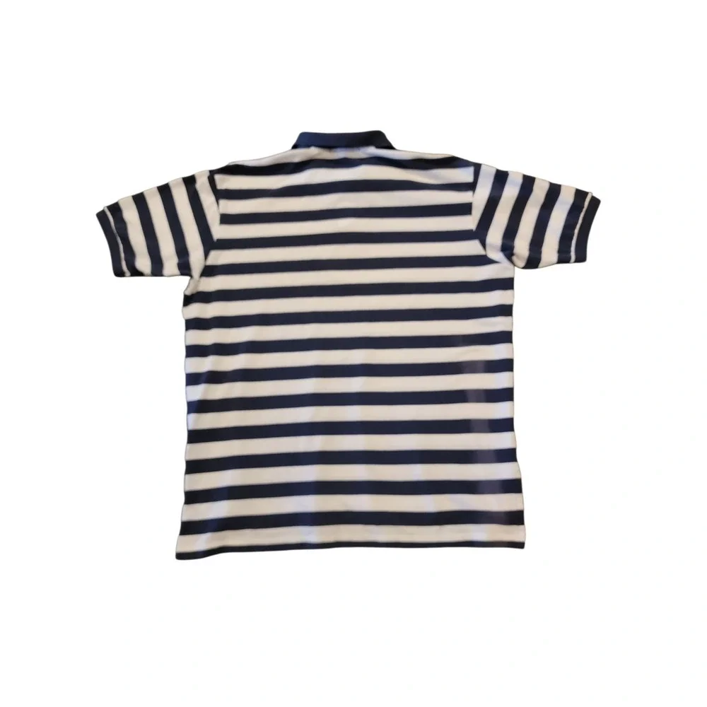 VTG Polo Ralph Lauren Polo Shirt Mens XXL Navy White Stripes Condition Issues
